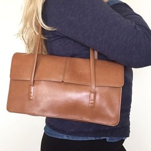 🌸 ALFANI Genuine Leather Brown Purse!